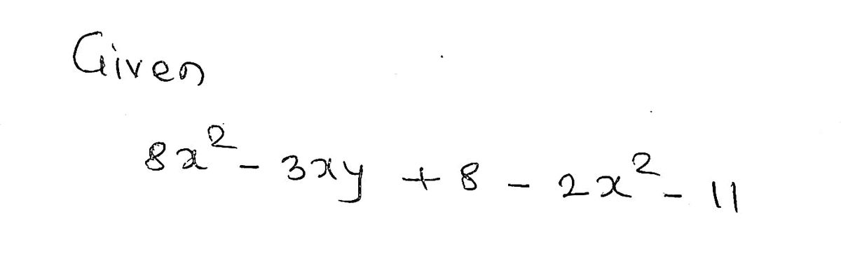 Algebra homework question answer, step 1, image 1